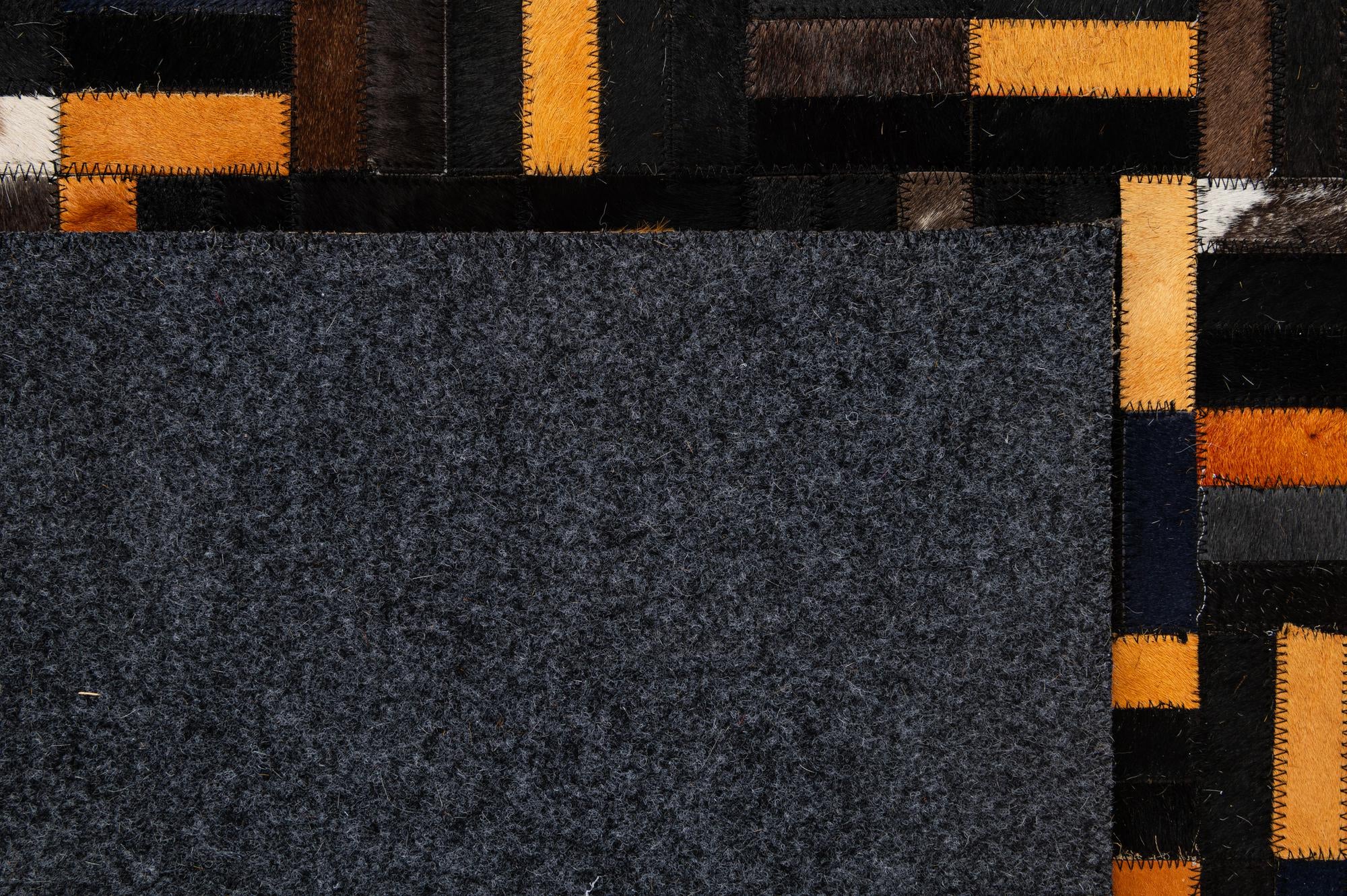 5' 2 x 8' 2 Cowhide - Patchwork Rug