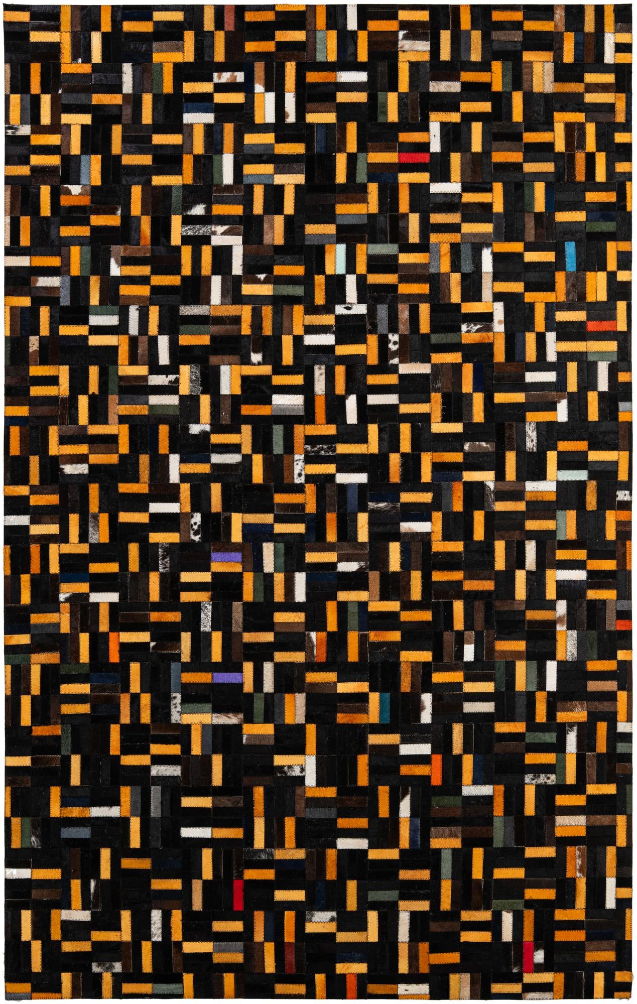 5' 2 x 8' 2 Cowhide - Patchwork Rug