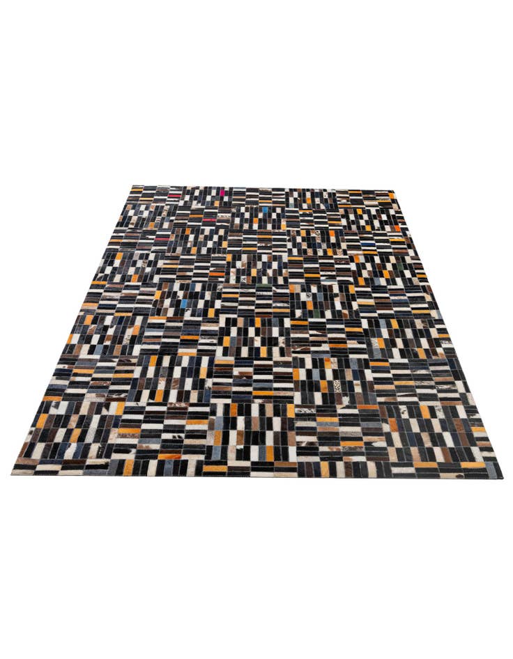 Detail image of 5' 1 x 8' 1 Cowhide - Patchwork Rug