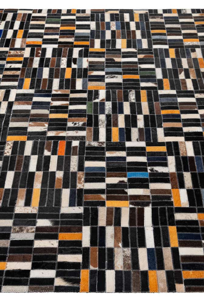 5' 1 x 8' 1 Cowhide - Patchwork Rug
