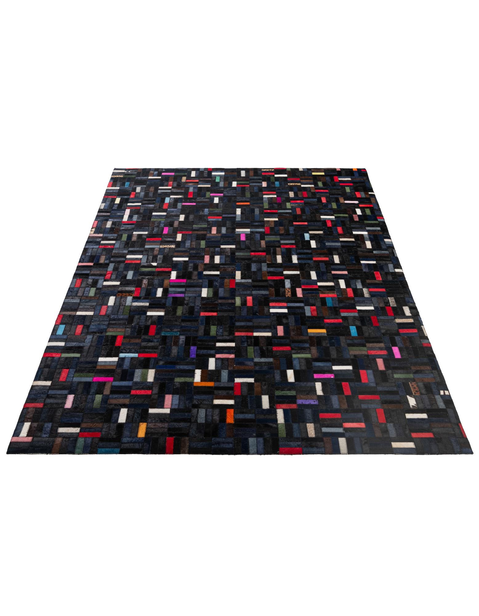 5' 1 x 8' 2 Cowhide - Patchwork Rug