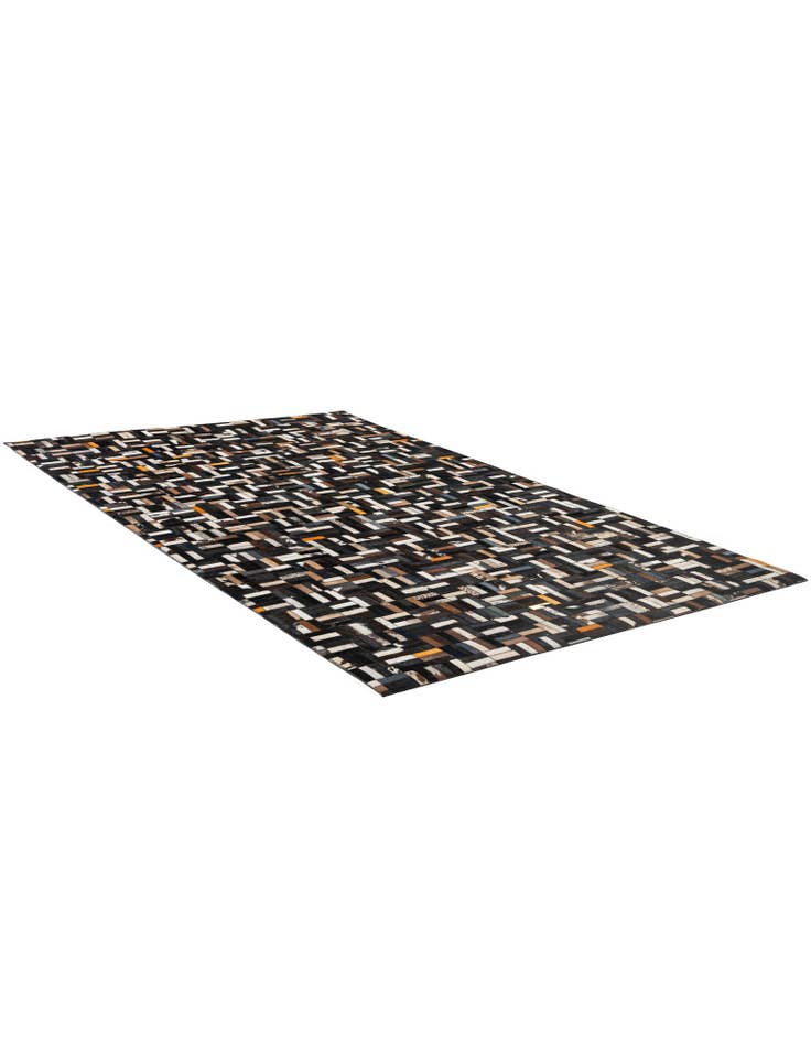 Detail image of 5' x 8' 1 Cowhide - Patchwork Rug