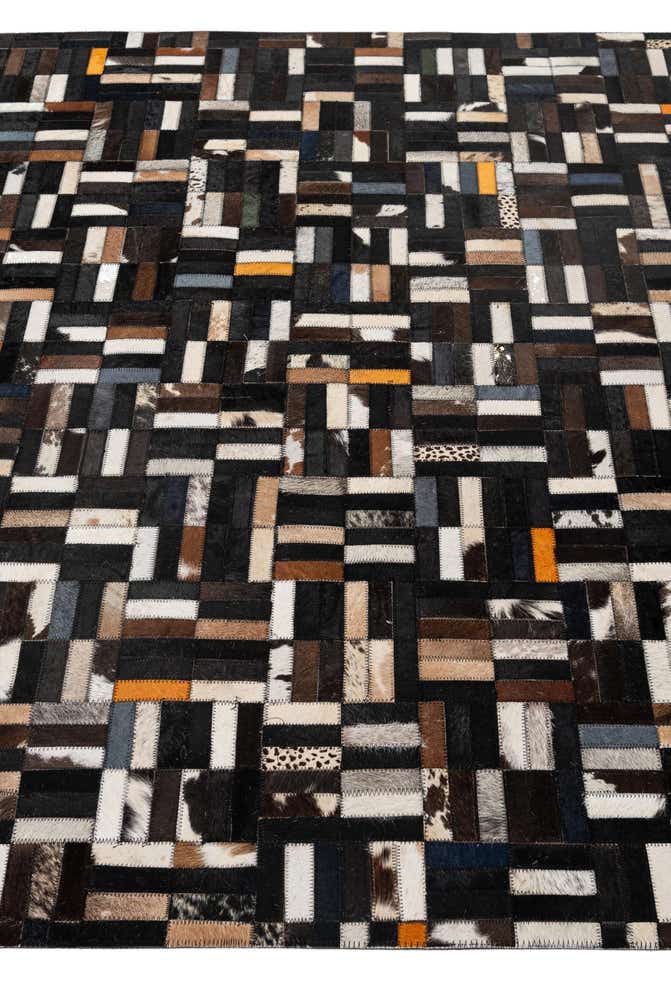 5' x 8' 1 Cowhide - Patchwork Rug