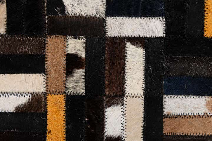 5' x 8' 1 Cowhide - Patchwork Rug