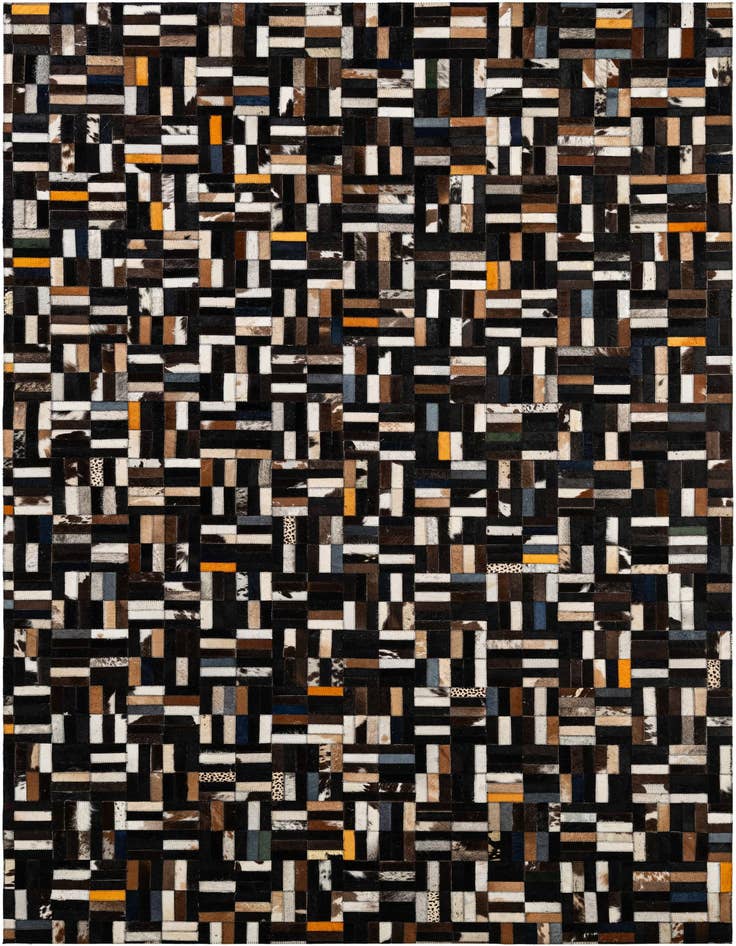 Detail image of 5' x 8' 1 Cowhide - Patchwork Rug