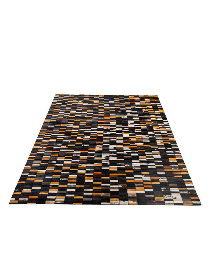 Detail image of 5' 3 x 7' 11 Cowhide - Patchwork Rug