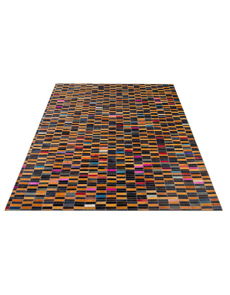 Detail image of 5' 1 x 7' 11 Cowhide - Patchwork Rug
