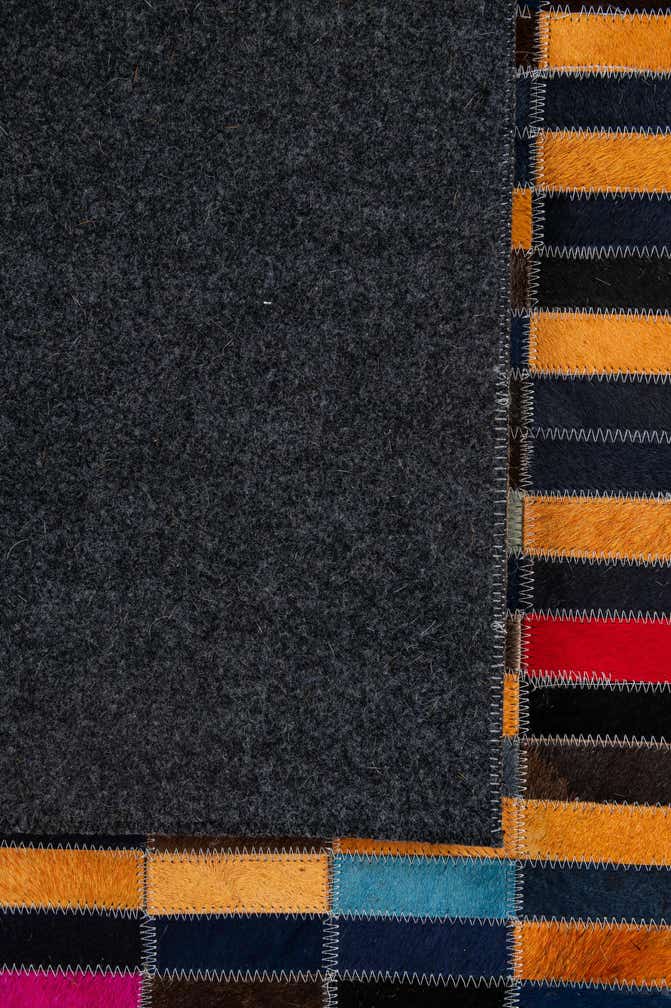 5' 1 x 7' 11 Cowhide - Patchwork Rug