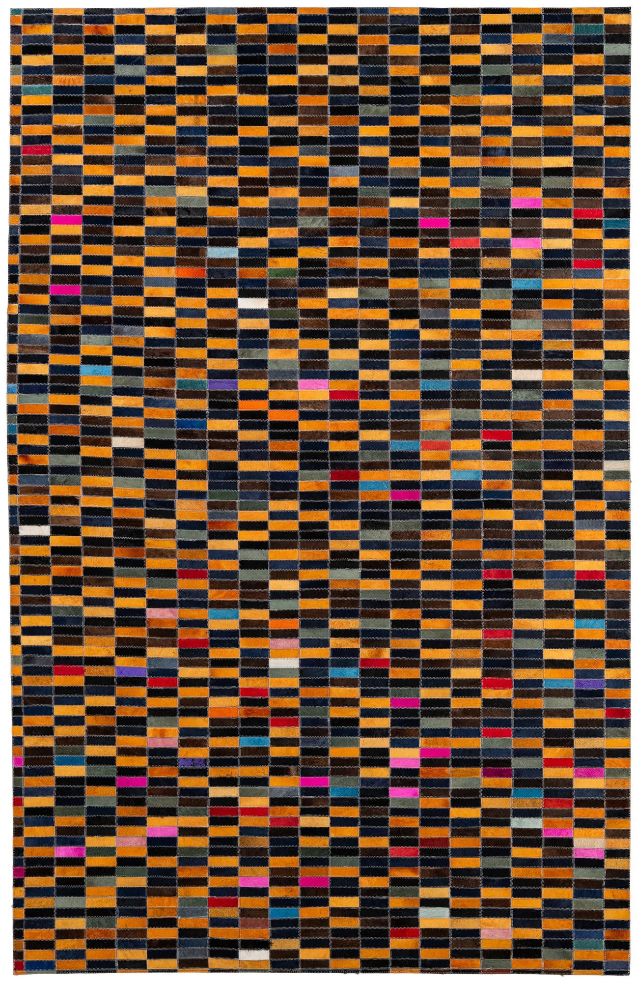 5' 1 x 7' 11 Cowhide - Patchwork Rug