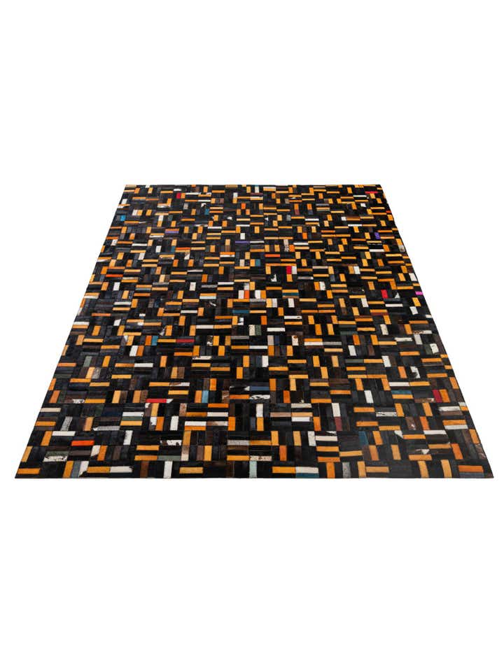 5' 1 x 8' 2 Cowhide - Patchwork Rug