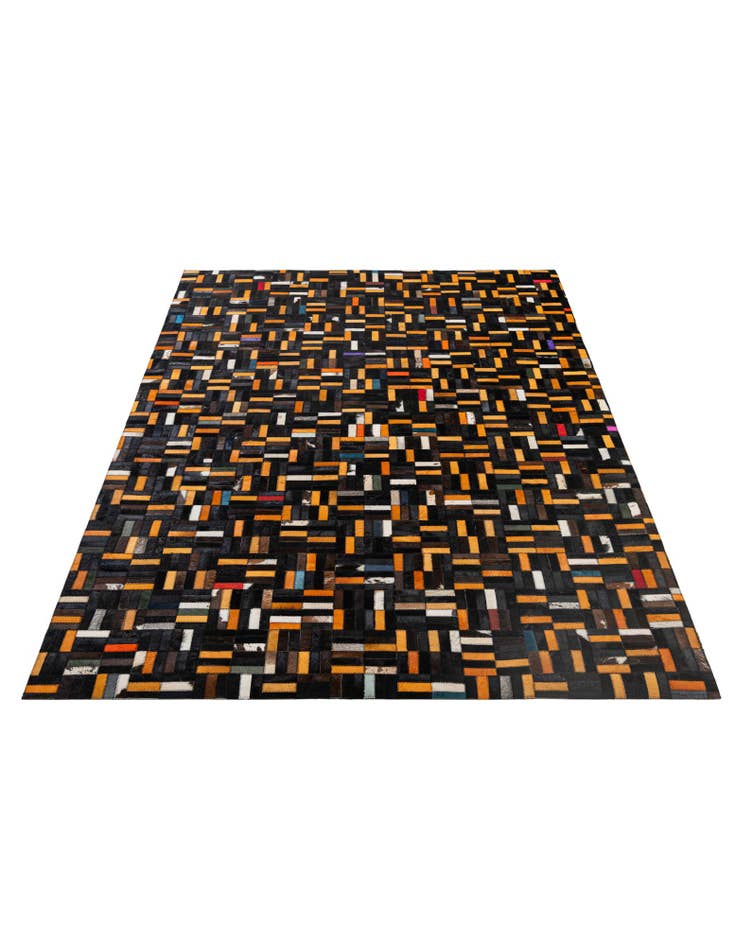 Detail image of 5' 1 x 8' 2 Cowhide - Patchwork Rug