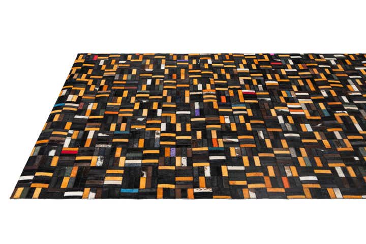 5' 1 x 8' 2 Cowhide - Patchwork Rug
