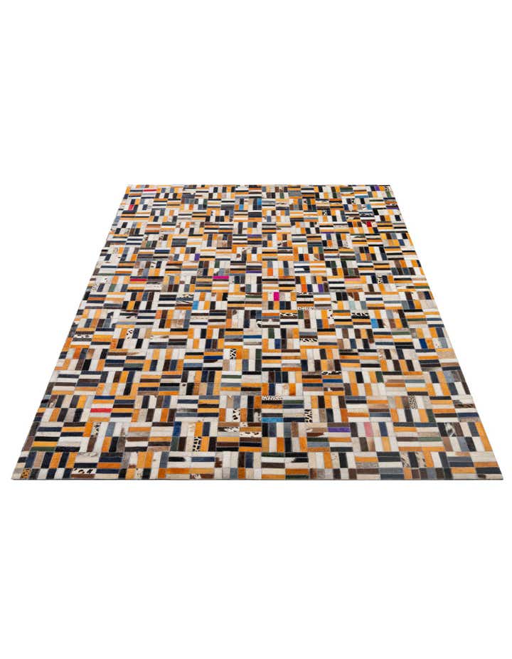 5' 1 x 8' 1 Cowhide - Patchwork Rug