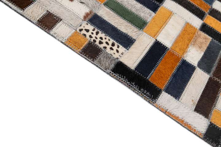 5' 1 x 8' 1 Cowhide - Patchwork Rug