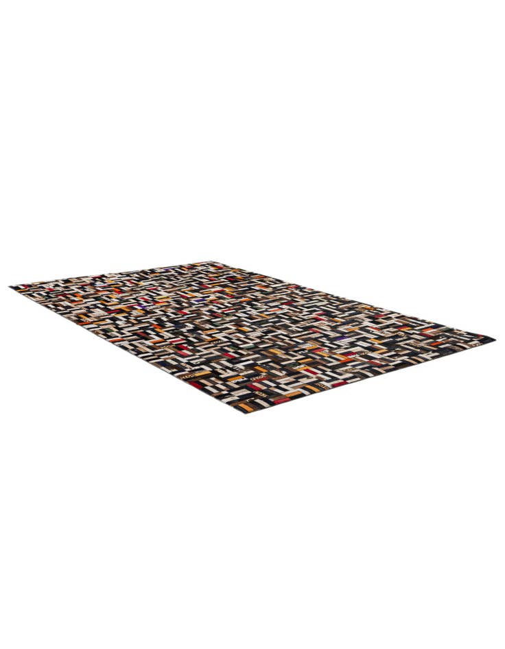 Detail image of 5' 1 x 8' 1 Cowhide - Patchwork Rug