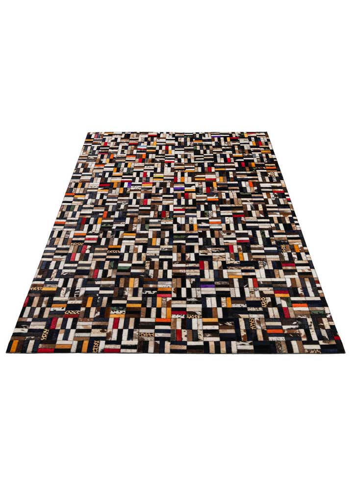 5' 1 x 8' 1 Cowhide - Patchwork Rug