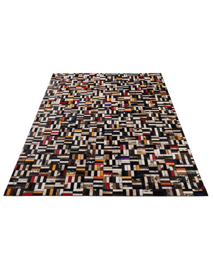 5' 1 x 8' 1 Cowhide - Patchwork Rug