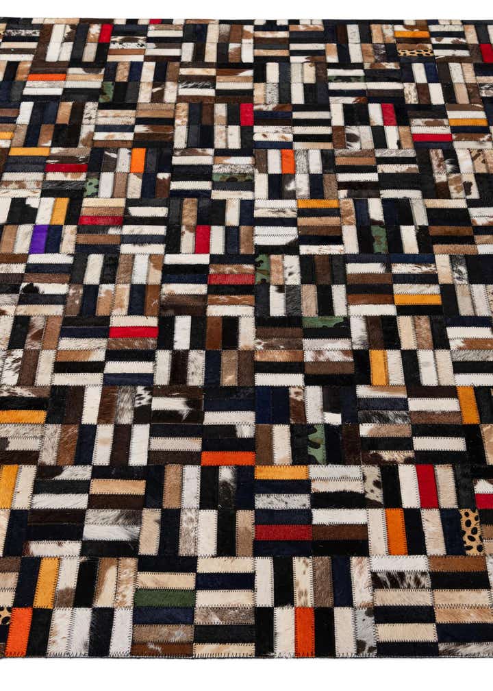 5' 1 x 8' 1 Cowhide - Patchwork Rug