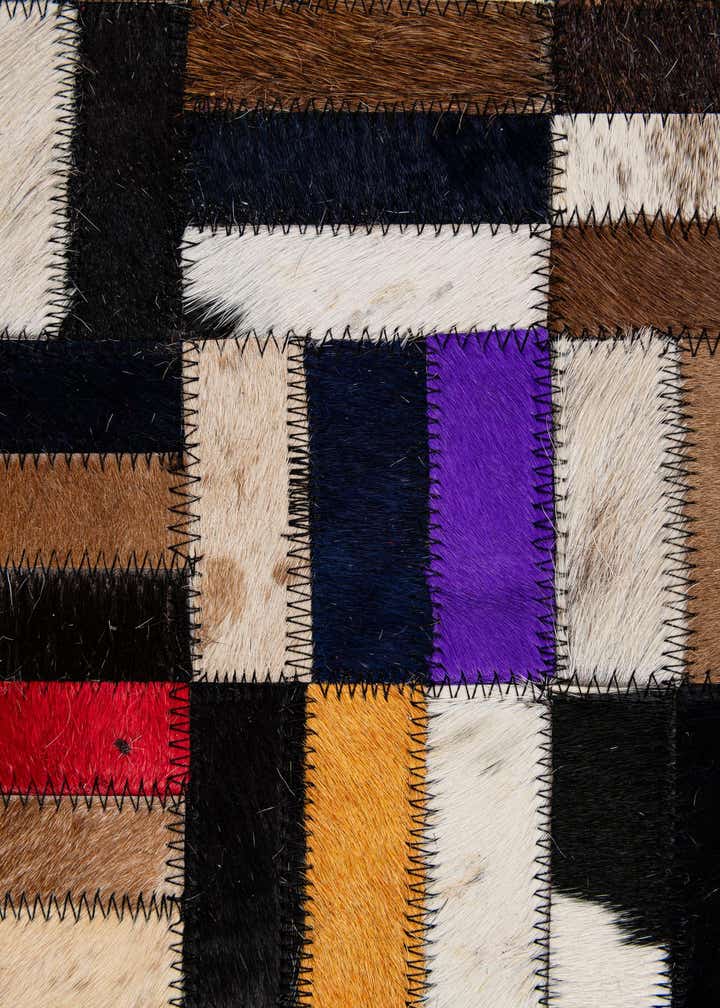 5' 1 x 8' 1 Cowhide - Patchwork Rug