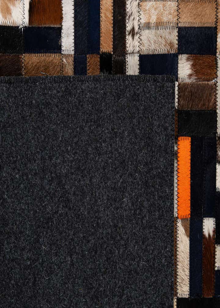 5' 1 x 8' 1 Cowhide - Patchwork Rug