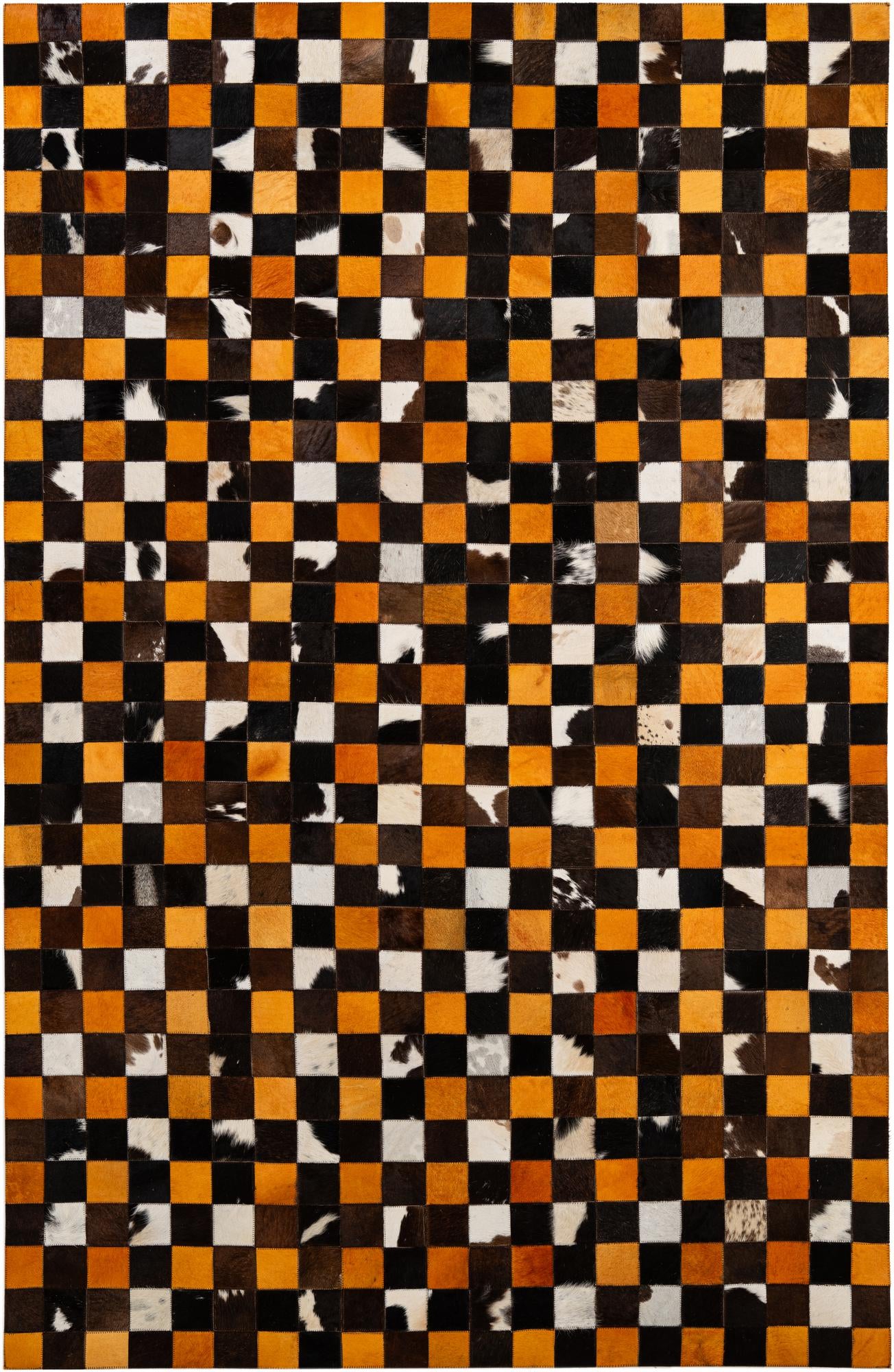5' 2 x 8' Cowhide - Patchwork Rug
