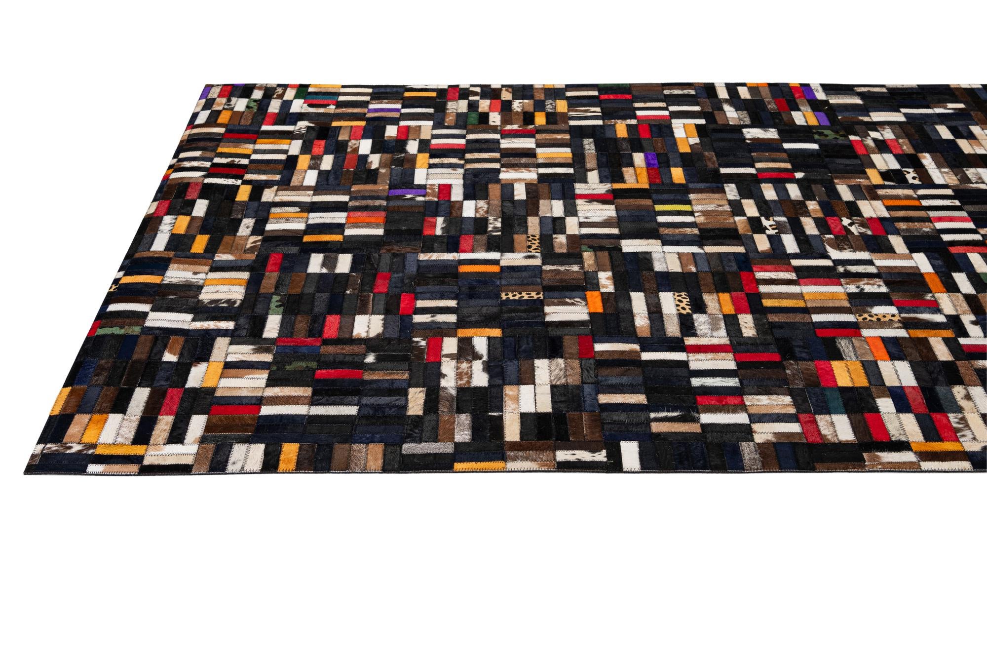 5' x 7' 11 Cowhide - Patchwork Rug