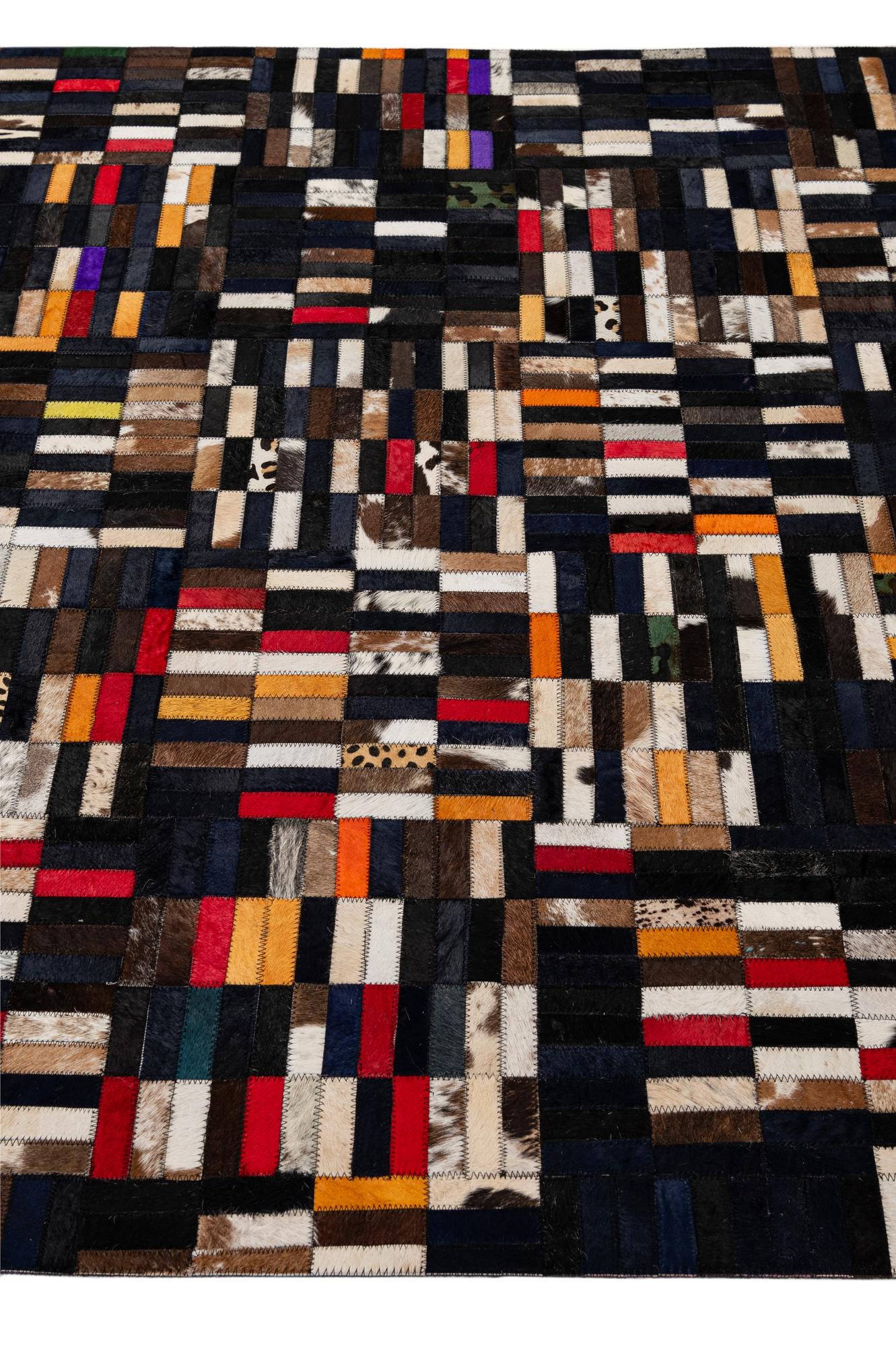 5' x 7' 11 Cowhide - Patchwork Rug