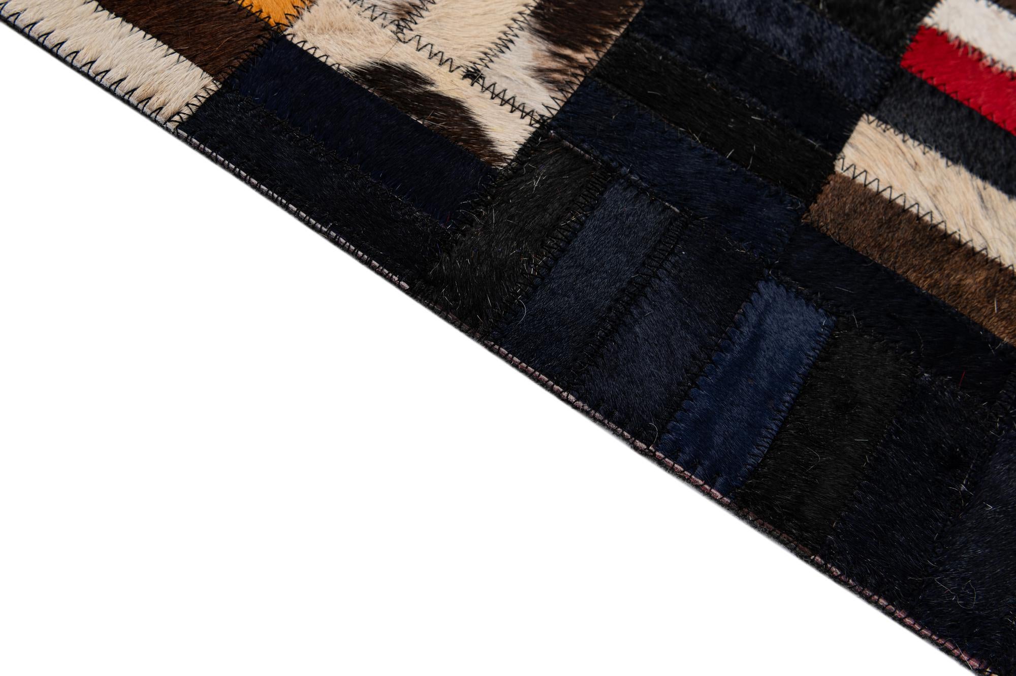 5' x 7' 11 Cowhide - Patchwork Rug