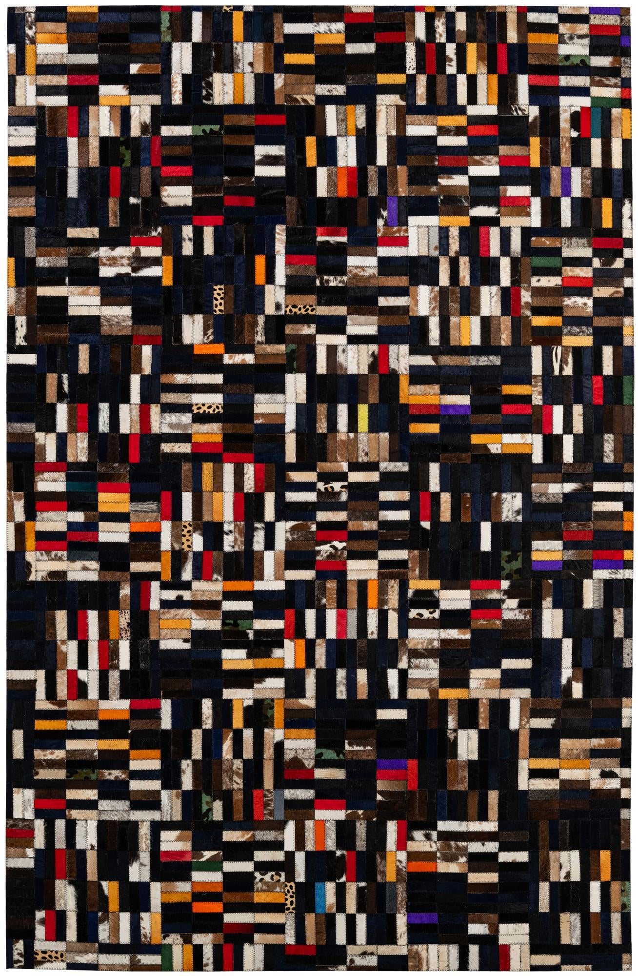 5' x 7' 11 Cowhide - Patchwork Rug