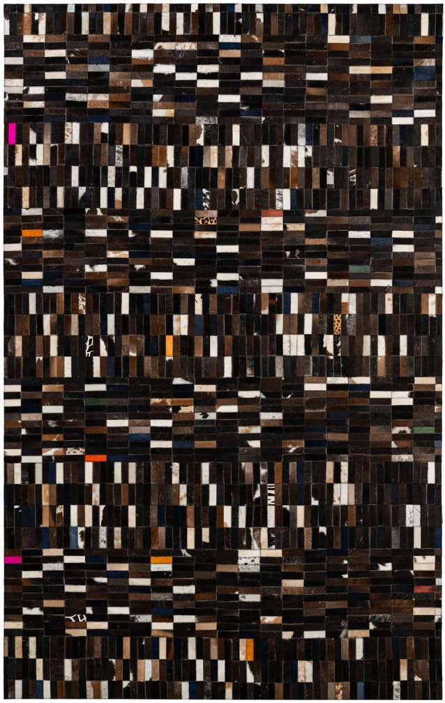 5' 1 x 8' Cowhide - Patchwork Rug