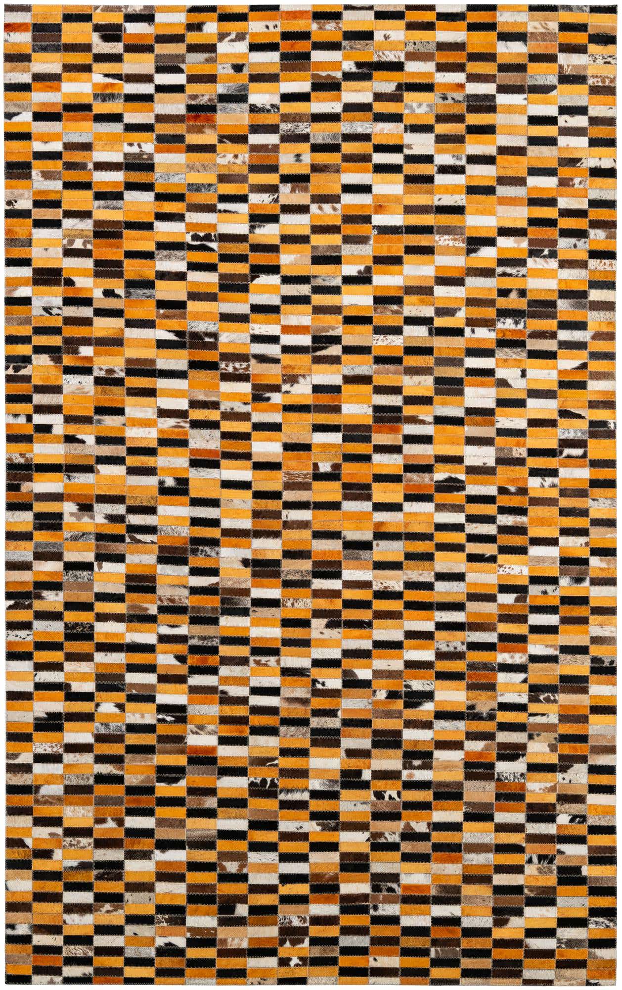 4' 11 x 8' 1 Cowhide - Patchwork Rug