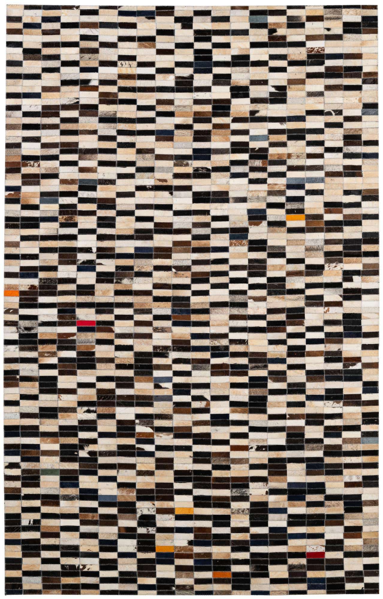 4' 11 x 7' 11 Cowhide - Patchwork Rug