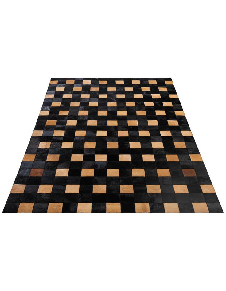 Detail image of 5' x 7' 11 Cowhide - Patchwork Rug