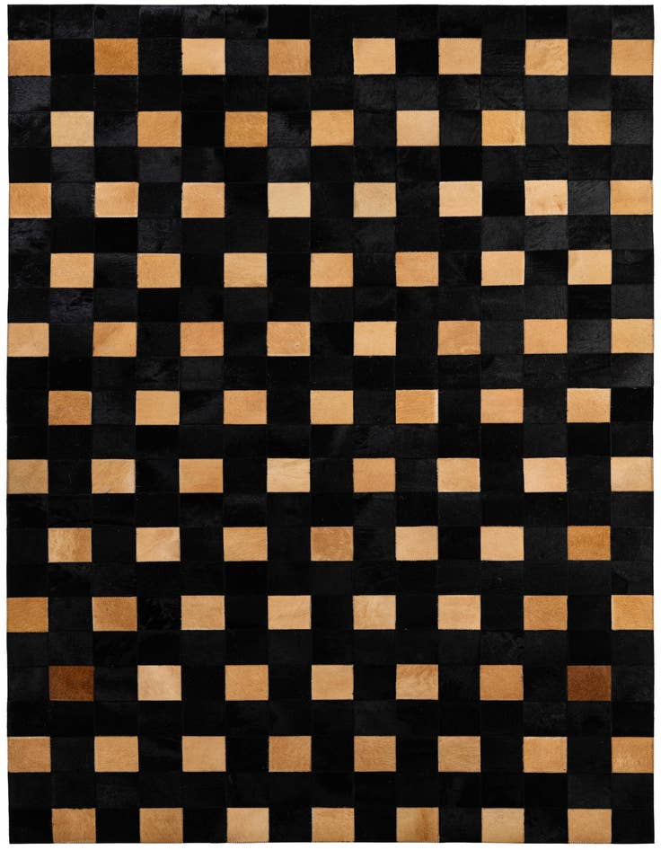 Detail image of 5' x 7' 11 Cowhide - Patchwork Rug