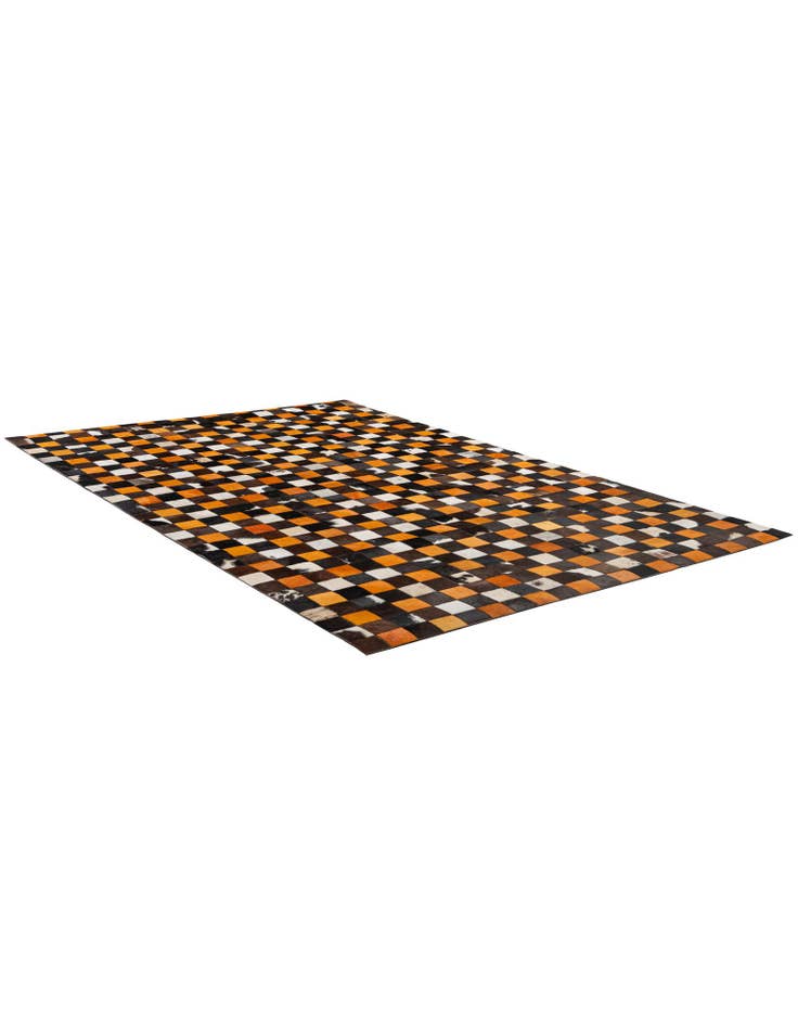 Detail image of 5' 2 x 8' Cowhide - Patchwork Rug