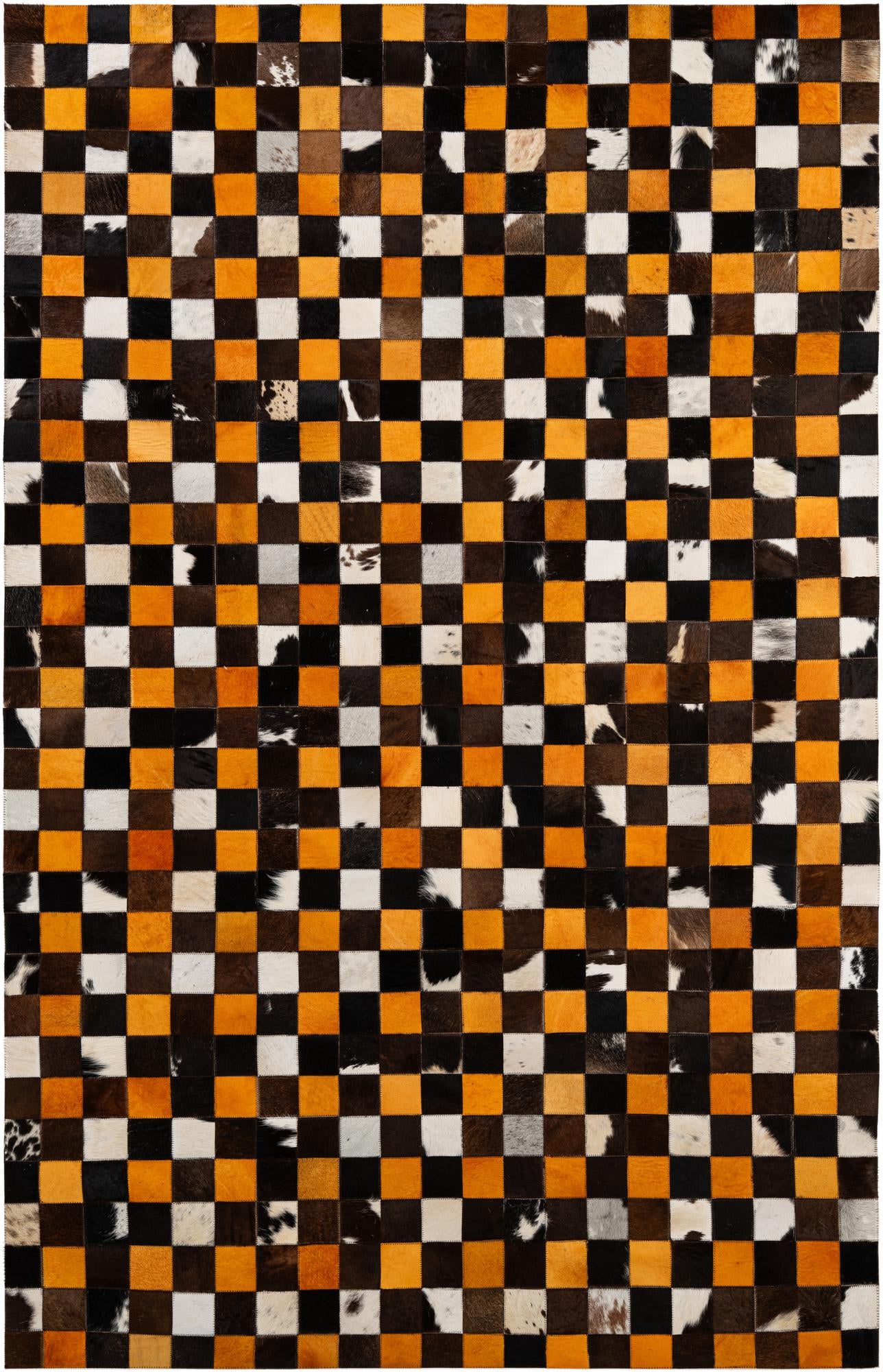5' 2 x 8' Cowhide - Patchwork Rug