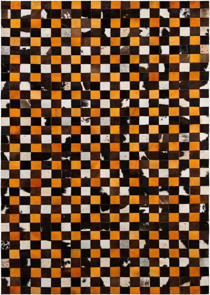 5' 2 x 8' Cowhide - Patchwork Rug