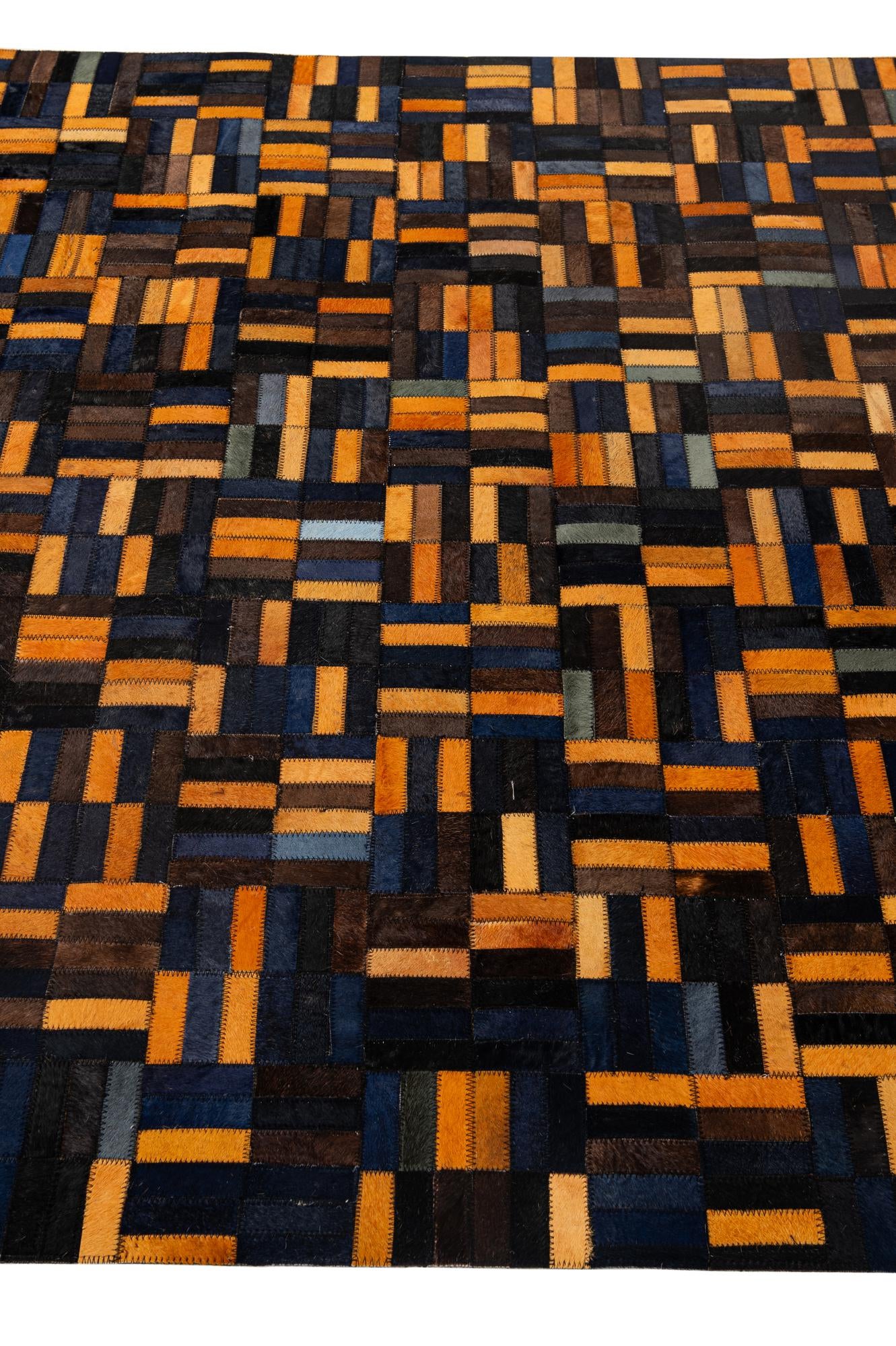 5' x 7' 11 Cowhide - Patchwork Rug