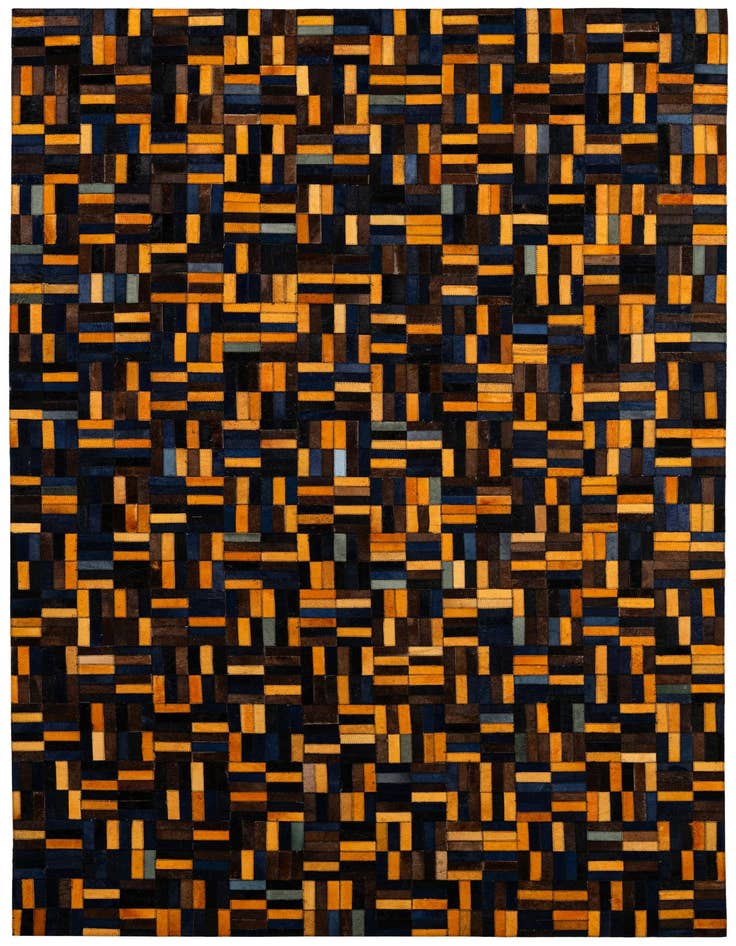 Detail image of 5' x 7' 11 Cowhide - Patchwork Rug