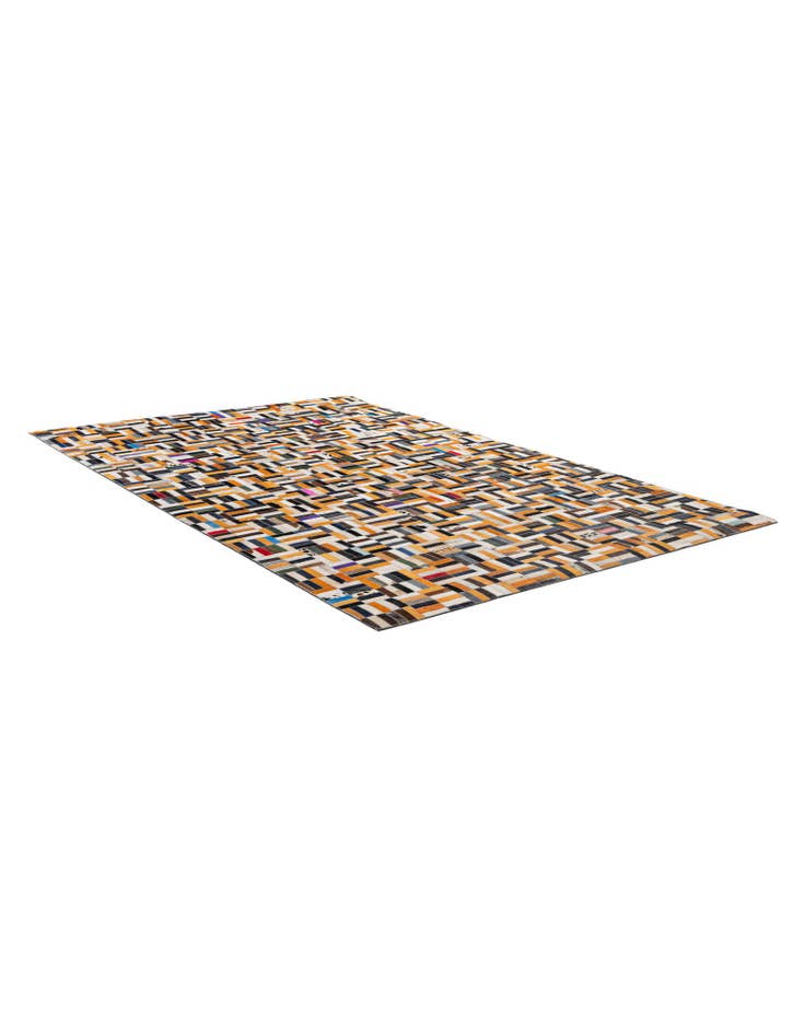 Detail image of 5' 1 x 8' Cowhide - Patchwork Rug
