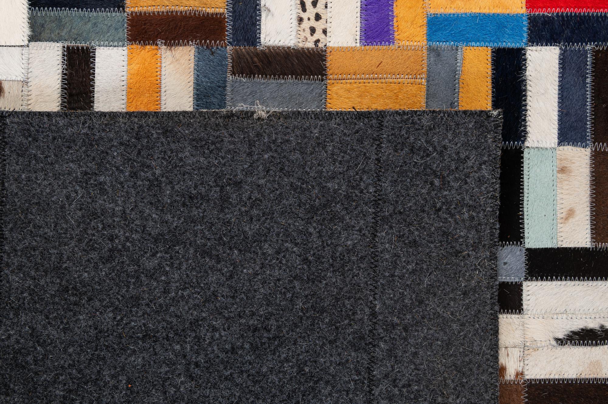 5' 1 x 8' Cowhide - Patchwork Rug