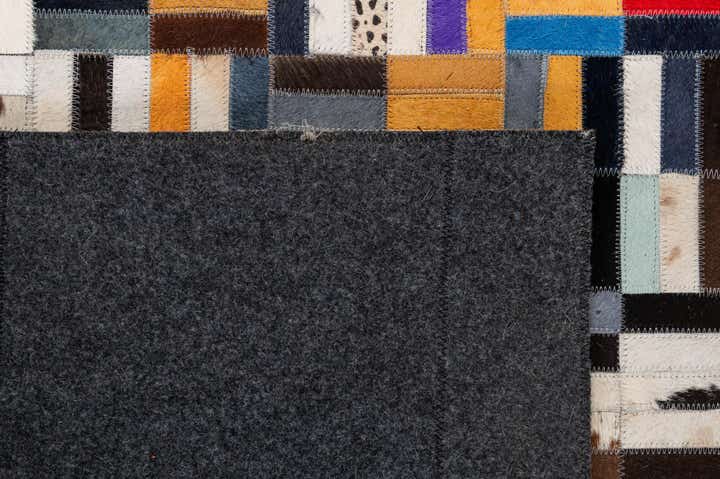 5' 1 x 8' Cowhide - Patchwork Rug