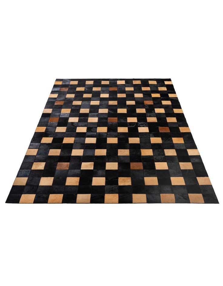 Detail image of 5' x 7' 10 Cowhide - Patchwork Rug