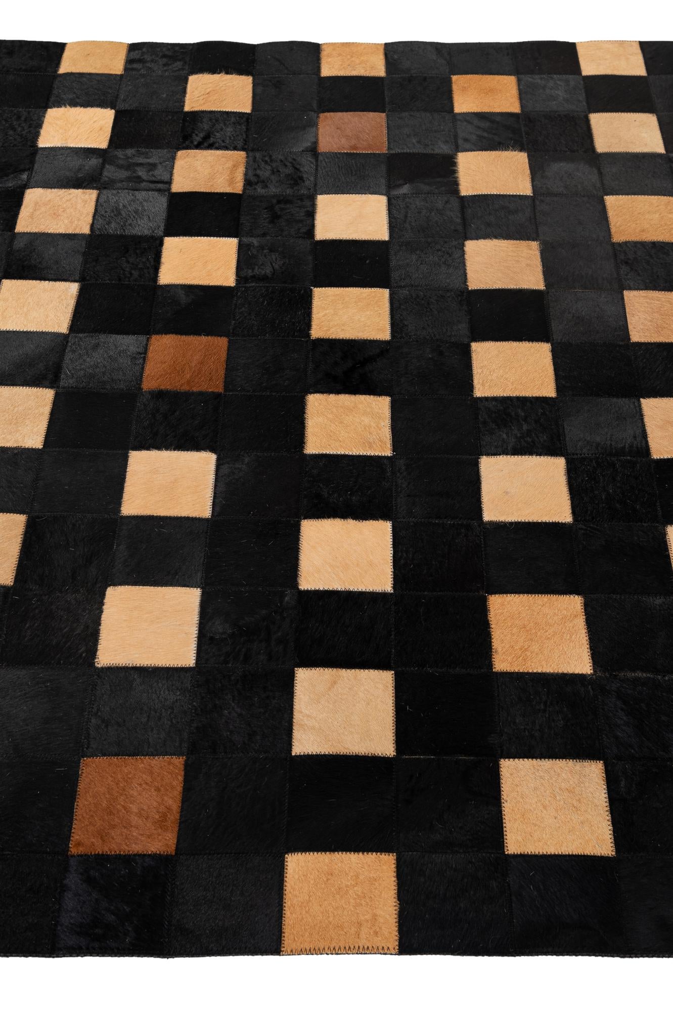 5' x 7' 10 Cowhide - Patchwork Rug