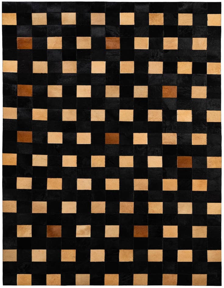 Detail image of 5' x 7' 10 Cowhide - Patchwork Rug
