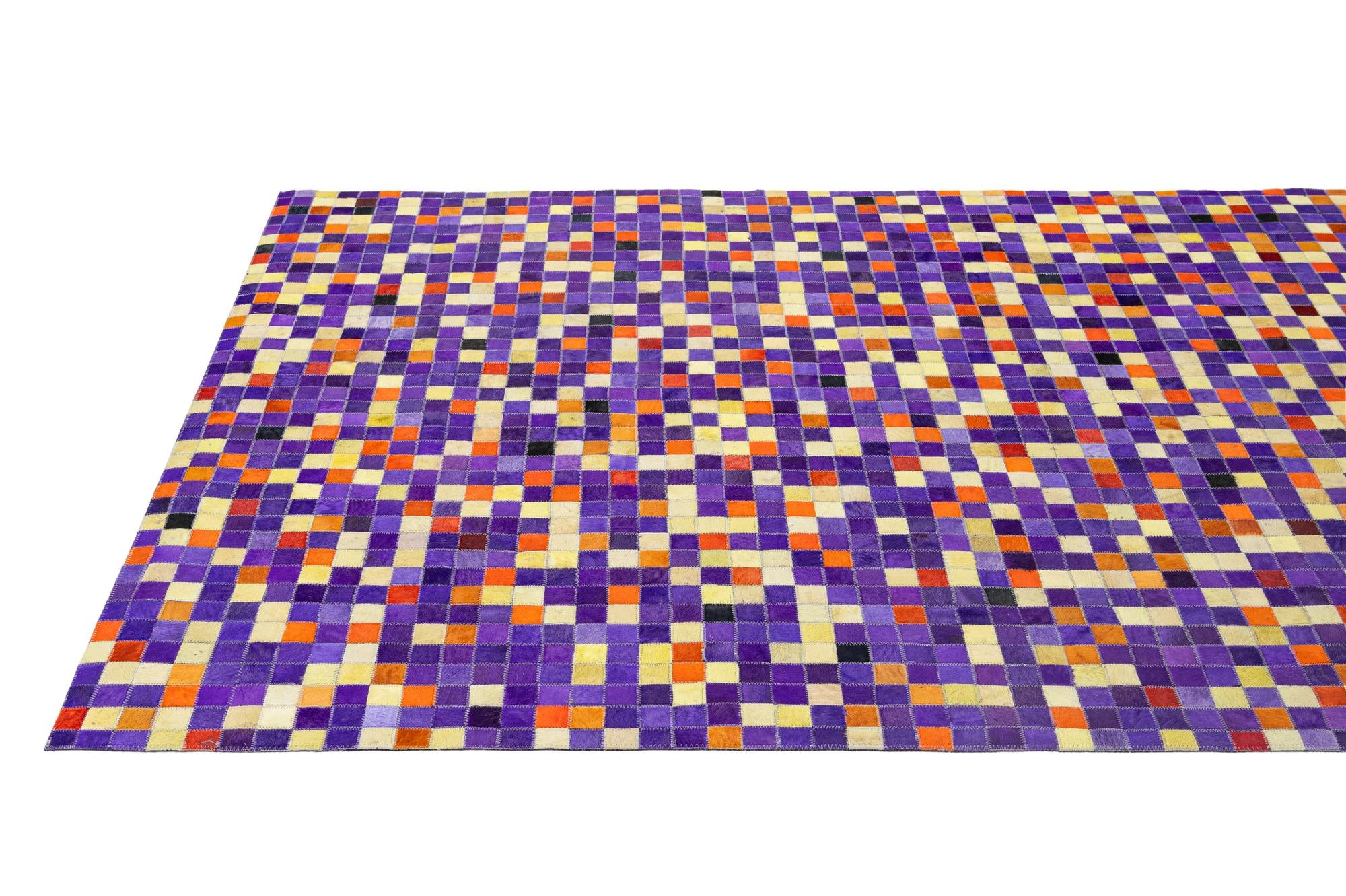 5' 2 x 7' 11 Cowhide - Patchwork Rug