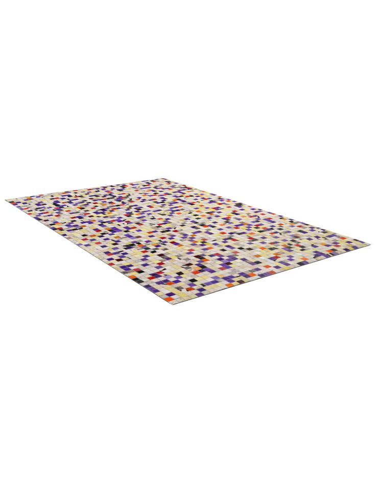 Detail image of 5' 1 x 7' 11 Cowhide - Patchwork Rug