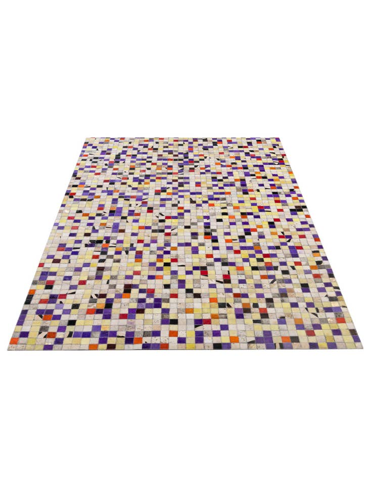 Detail image of 5' 1 x 7' 11 Cowhide - Patchwork Rug