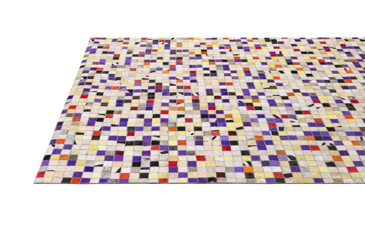 Detail image of 5' 1 x 7' 11 Cowhide - Patchwork Rug
