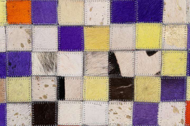 5' 1 x 7' 11 Cowhide - Patchwork Rug